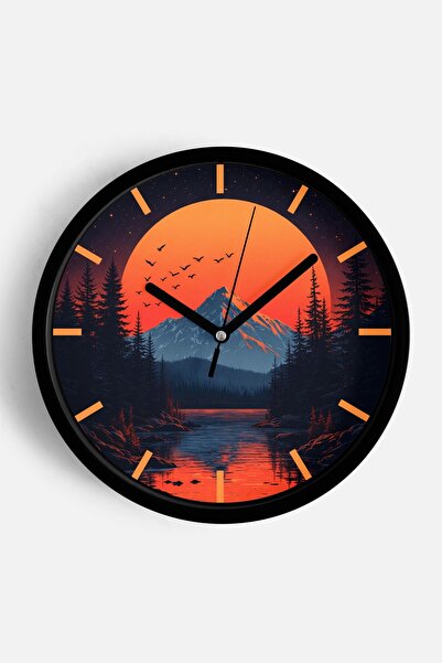 JHAAR Αφηρημένο - Μποέμ - Φύση - Μοντέρνο ρολόι τοίχου με θέα στη θάλασσα - 4...