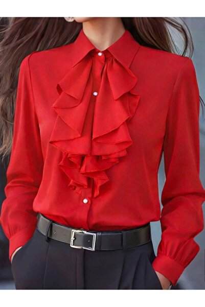 Iuliashop Ioana Red Women's Shirt - XL