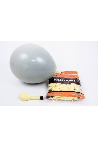 OEM Matte Latex Balloons 50/Set Silver-Grey