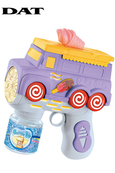DAT شاحنة آيس كريم مع مسدس فقاعات كهربائي |   إنتاج فقاعات بنقرة واحدة + ضوء ...