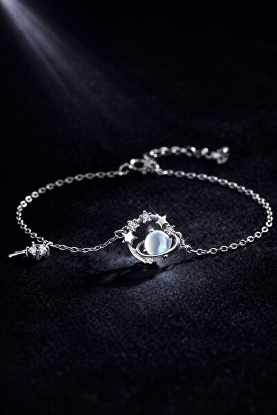 TREND COLLECTİON سوار سلسلة قابل للتعديل بتفاصيل نجمة وكوكب للنساء