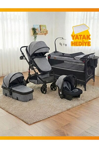 modabebekler Katlanır Park Beşik Anne Yanı Asansörlü Sallanır Sabitlenir Çant...