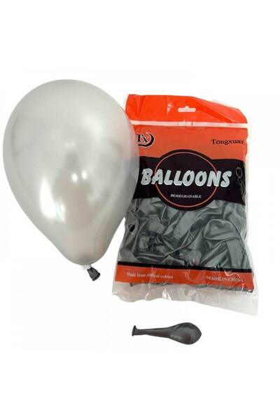 OEM Matte Colored Latex Balloons 100/Set Silver 5"