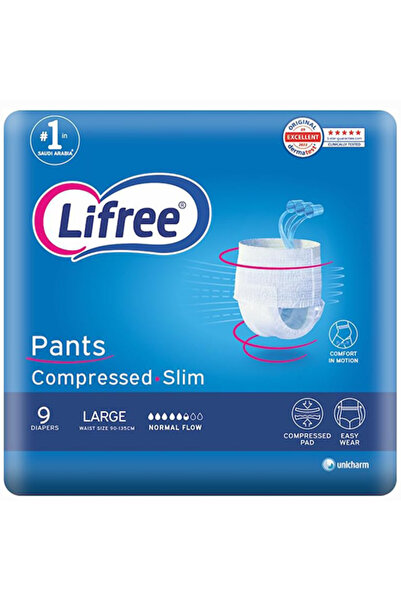 Lifree 15% Adult Diapers - Cloth - For Regular Incontinence Large Size