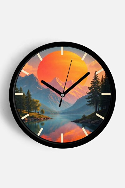 JHAAR Αφηρημένο - Μποέμ - Φύση - Μοντέρνο ρολόι τοίχου με θέα στη θάλασσα - 4...