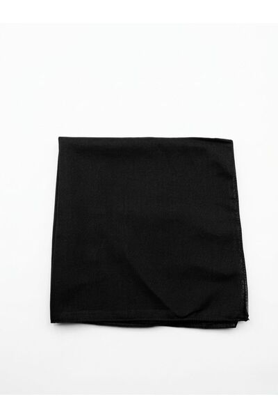 Goldmine Unisex %100 Pamuk Bandana Düz Siyah