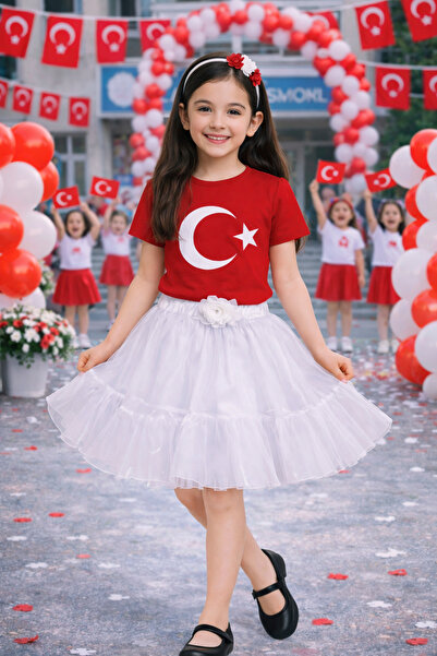 HER ŞEY NOTA www.herseynota.com Κοριτσίστικο μπλουζάκι με σχέδιο φεγγάρι και ...