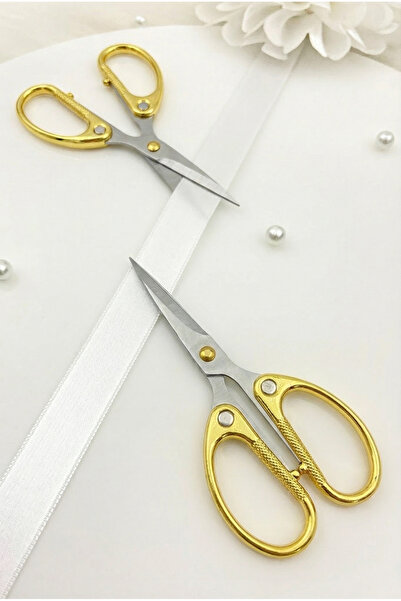 ZEYMERADE Χρυσό ψαλίδι για υποσχέσεις και αρραβώνες, ψαλίδι για κορδέλες, ειδ...