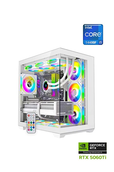 Apphirex Prime 45W I5-14400F 16GB Ram 1tb M2 SSD RTX5060Tİ 16GB 240MM Sıvı So...