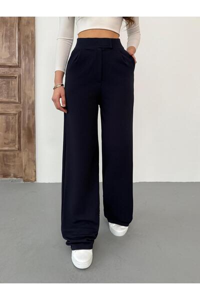 BİKELİFE Ψηλόμεσο παντελόνι Palazzo με κλείσιμο με Velcro
