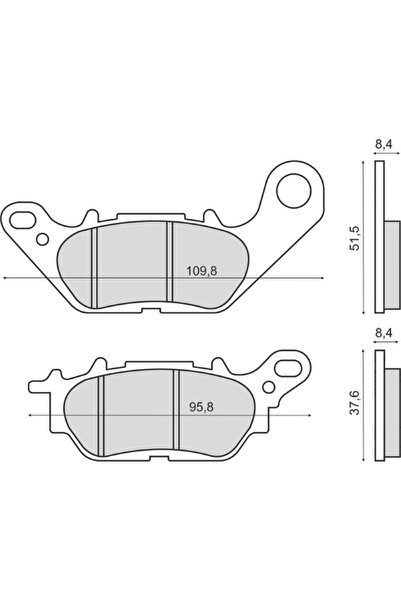 RMS Placute frana Yamaha T 135 Crypton