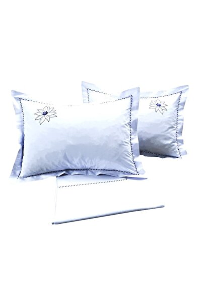 Casa Bucuriei Set 2 x Fata de perna brodate 80 cm x 80 cm