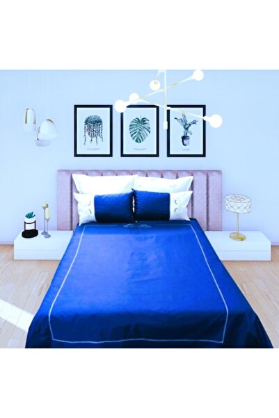 Casa Bucuriei Set husă pilot cu detalii brodate 200 x 220 cm și 2 șnururi de ...