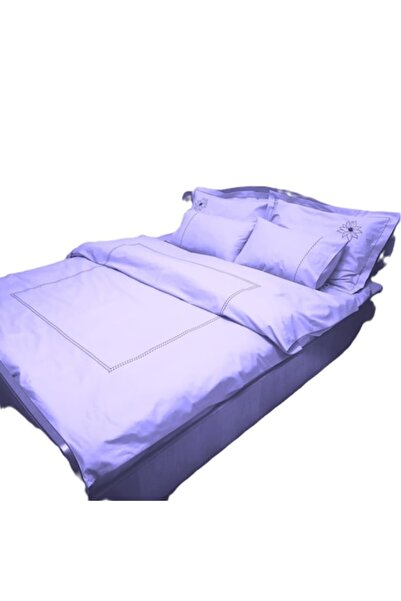 Casa Bucuriei Set lenjerie de pat dublu 180 x 200 x 38 cm, Brodat, Casa Bucur...