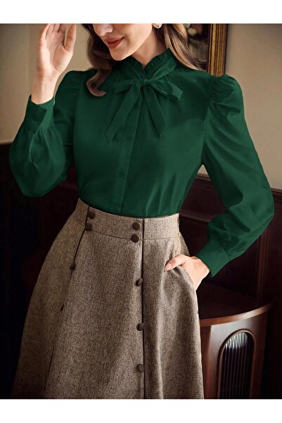 Iuliashop Cămașă de damă Amanda Green - Mărimi mari - 42