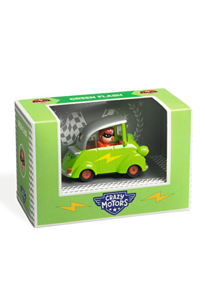djeco Mașina Green Flash, Colecția Crazy Motors