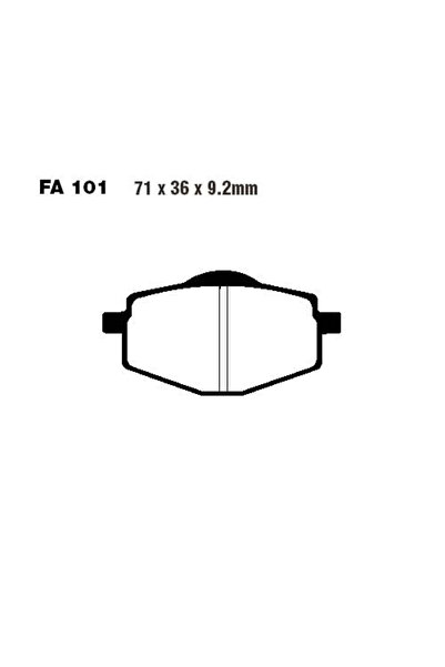 EBC Placute de frana FA101R Sinter R