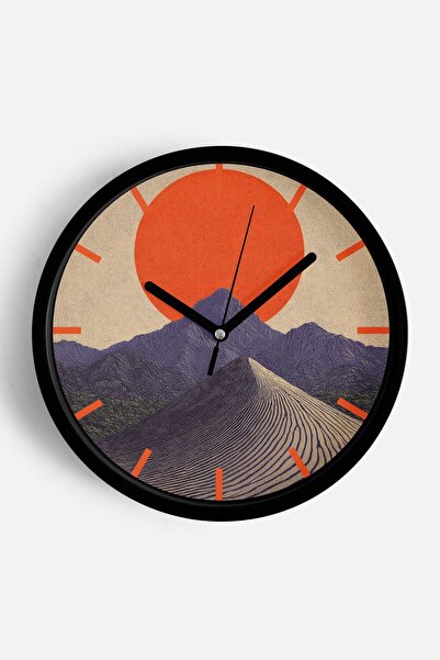 JHAAR Αφηρημένο - Μποέμ - Φύση - Μοντέρνο ρολόι τοίχου με θέα στη θάλασσα - 4...