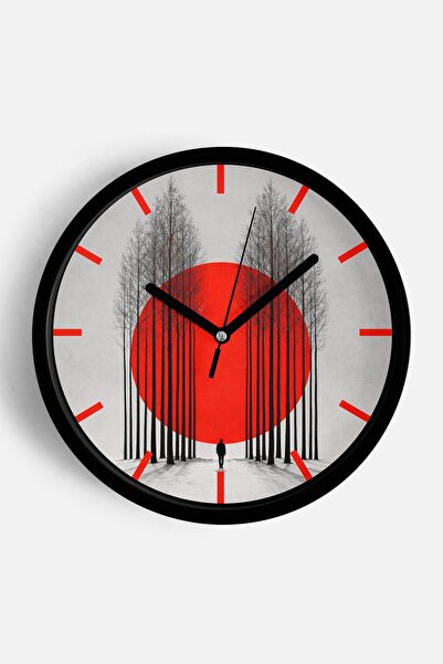 JHAAR Αφηρημένο - Μποέμ - Φύση - Μοντέρνο ρολόι τοίχου με θέα στη θάλασσα - 3...