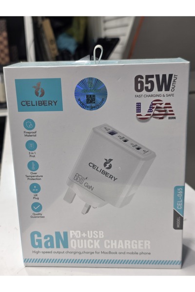 Generic 65W USA born Fast Charging Home Adapter 1 USB 2 Type C