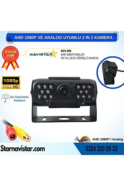 Navistar 16 IR Led Zifiri Gece Görüşlü AHD 1080P Analog Pal Uyumlu Kamyon Ağı...