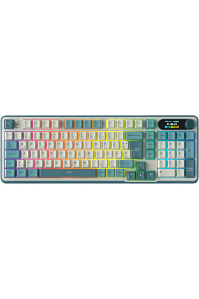 ROYAL KLUDGE Tastatura Gaming RK-S98, Brown Switch, iluminare RGB, Wired, Wir...