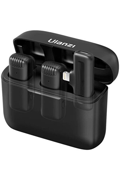 ulanzi Sistem wireless J12 cu 2xMicrofon lavaliera Transmitator si Receiver p...