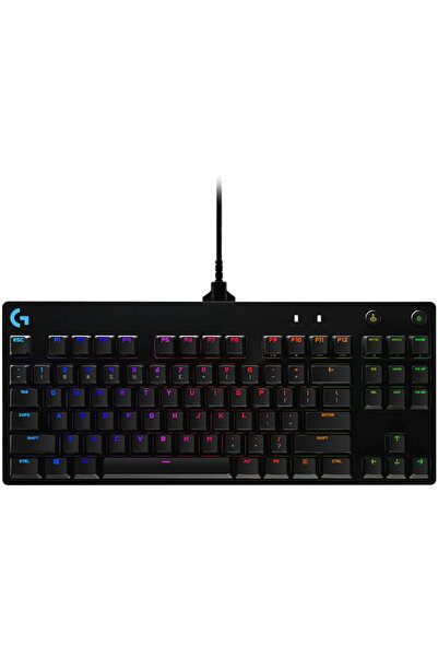 logitech Tastatura mecanica gaming G Pro, Iluminare RGB, GX blue switch, Negru