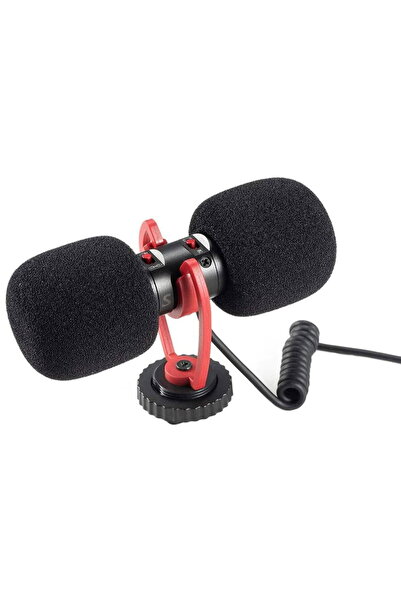 Sairen Microfon T Mic Dual Head cardioid pentru camere si smartphone