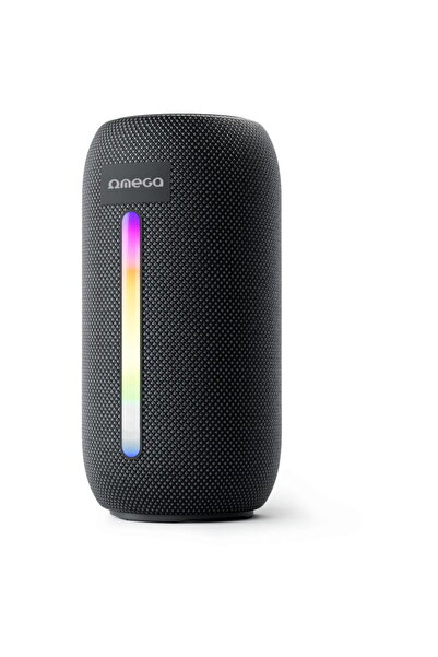 Omega OGQ156 Portable Speaker, Bluetooth, 10 W RMS, RGB, Black