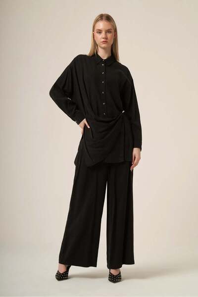 FTZ WOMEN Women's Waist Tie Selin Suit Black 31322