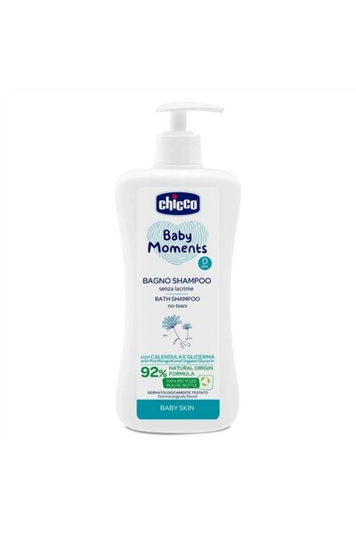 Chicco Baby Moments Göz Yakmayan Yenidoğan Saç ve Vücut Şampuanı 500 ml
