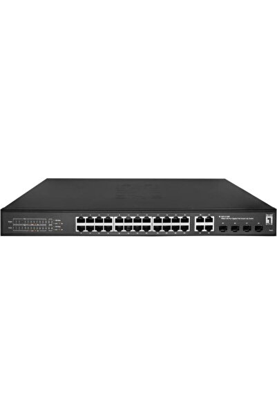 LEVEL ONE LevelOne Gigabit Switch GES-2128P, 28 ports, 24 PoE ports, 1000 Mbps