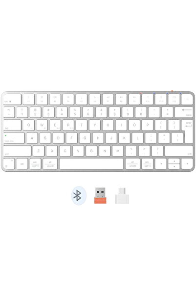 MeeTion Tastatura bluetooth slim K210MW, Alb