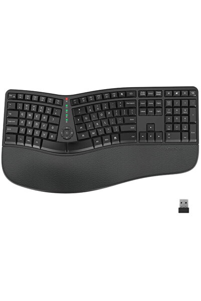 MeeTion Tastatura office wireless DirectorW, Ergonomic, Multimedia, 2.4G, 485...