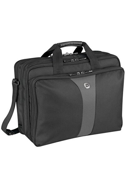Wenger Legacy 600655 17" Triple Gusset Brief Laptop Bag, Black