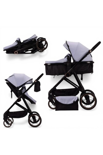 L-Sun Καρότσι 2 σε 1 – Γρήγορο και συμπαγές αναδίπλωση, Αναστρέψιμο, Περιλαμβ...