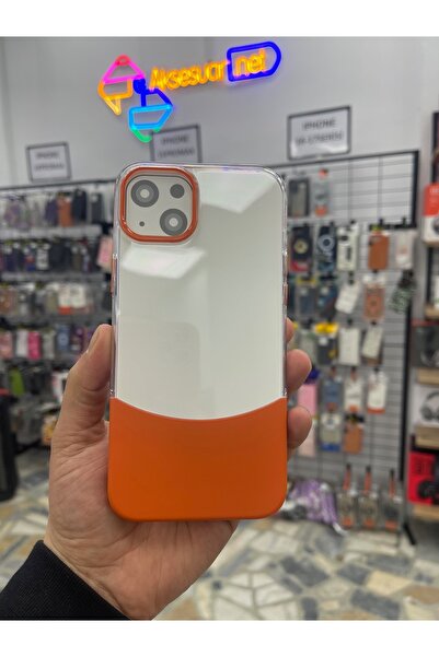 eaksesuarnet iPhone 14 Plus 15 Plus Compatible Hard Transparent 2-Piece Case