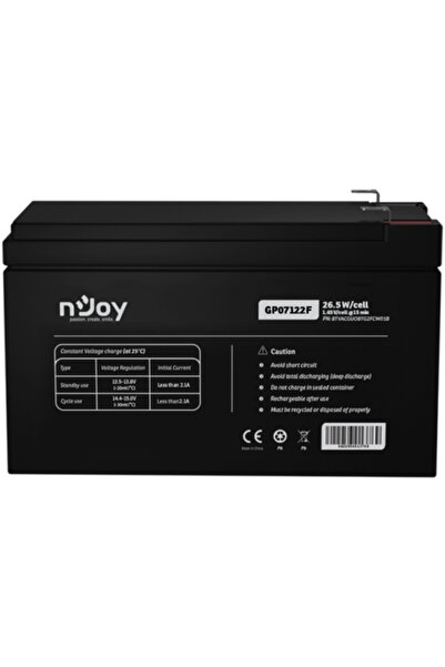 nJoy Acumulator UPS GP07122F, 12V/7A