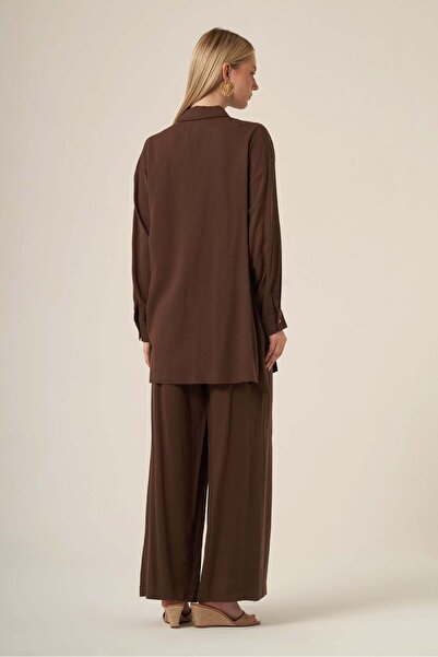 FTZ WOMEN Women's Waist Tie Selin Suit Brown 31322