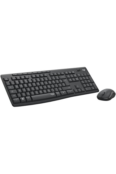 logitech Kit wireless tastatură și mouse MK295 Silent, layout US INTL, Grafit