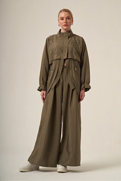 FTZ WOMEN Women's Cotton Parachute Suit Khaki 31344