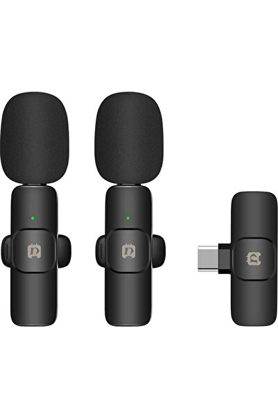 PULUZ Set microfoane lavaliera wireless cu USB Type-C PU3151B