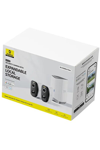 Baseus Security N1 HomeStation indoor video surveillance kit + 2 cameras, 16G...
