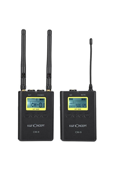 K&F CONCEPT CM-9 Wireless Microphone KIT for video cameras