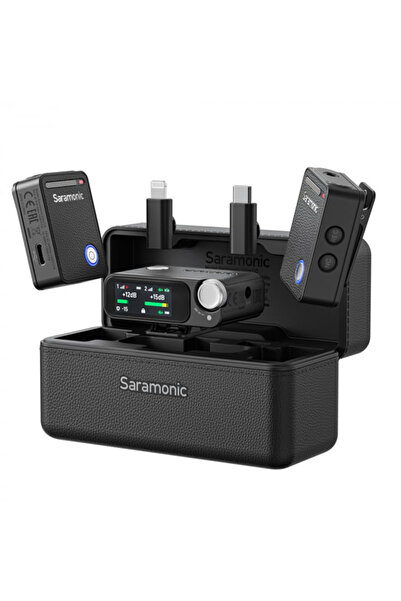Saramonic Kit microfon wireless Ultra 01 (2TX+RX)ClearVoice, IPX5, 2 x magn. ...