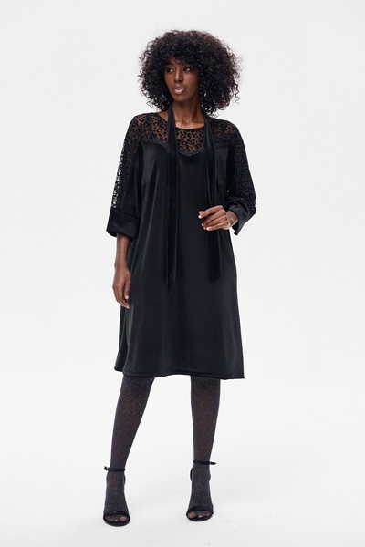 Blue Shadow Juli Black Dress 36/38