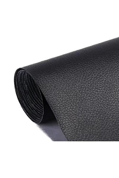 topbazar Folie autoadezivă imitație piele negru 75x250 cm,pentru repararea ca...