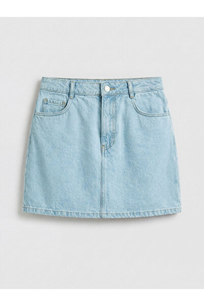 LC Waikiki LCW Kids Μπλε κοριτσίστικη τζιν φούστα σορτς