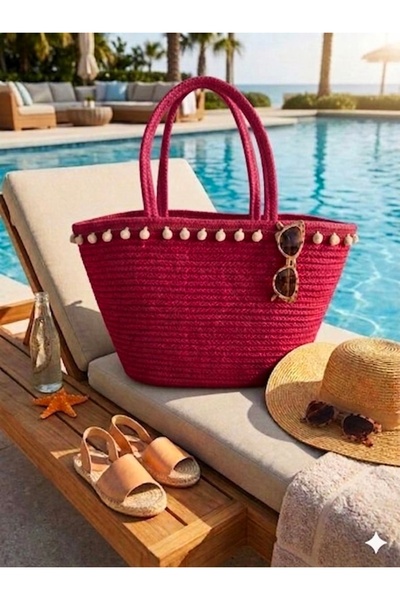 bayram taşcıoğlu home desing Daily Holiday Straw Beach Bag